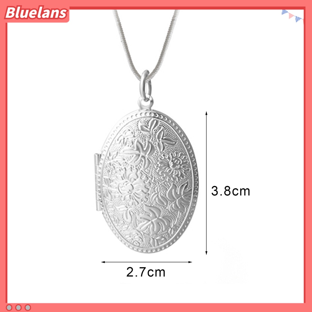 [BLS] Unisex Fashion Perak Berlapis Paduan Ukir Liontin Liontin Rantai Kalung Perhiasan