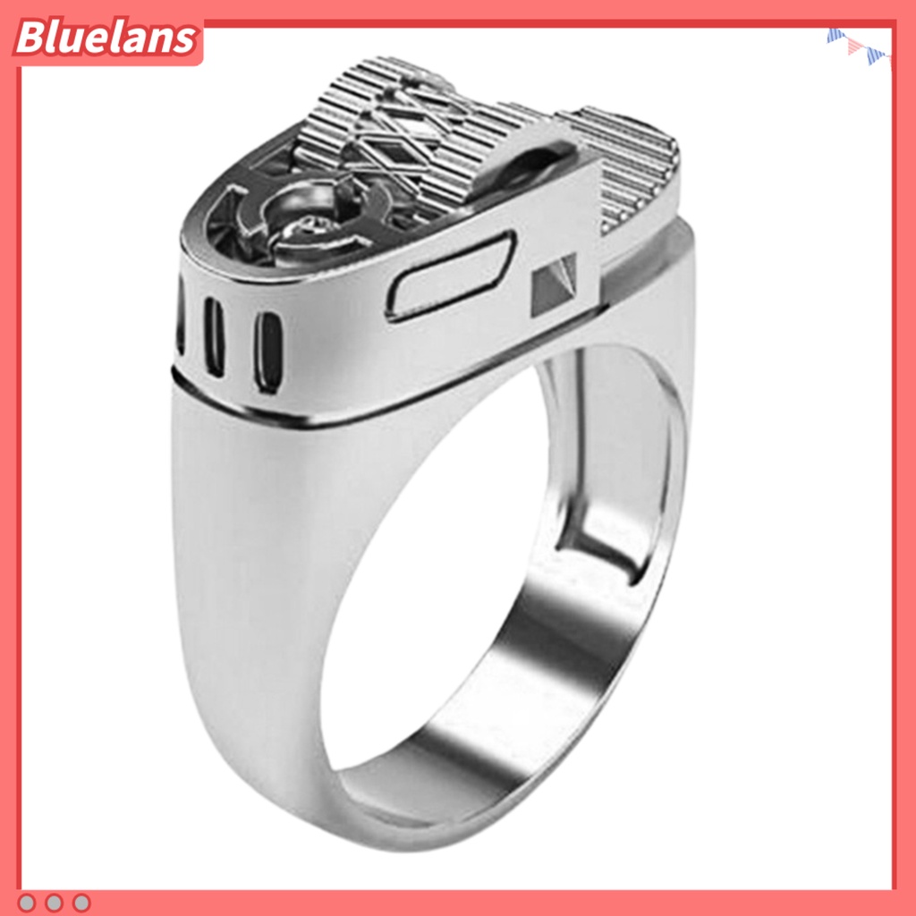 [BLS] Pria Fashion Cincin Paduan Pribadi Circlet Berkilau Perhiasan Hadiah