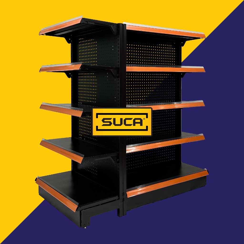 Rak Gondola / Rak Minimarket Backplate Tipe A21 - Hitam