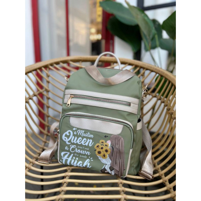 Fuji bag Premium Original limited - Tas Ransel Mom Size Besar Baby Tas Wanita Tas Kuliah FUJI BAG VE