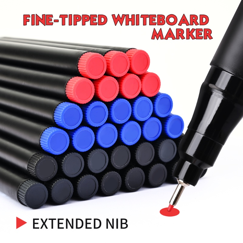 0.5mm Dihapus Waterproof Whiteboard Marker Pen/ Tahan Lama 3warna Tahan Aus Pena Penanda Grafiti Cepat Kering Alat Tulis Siswa