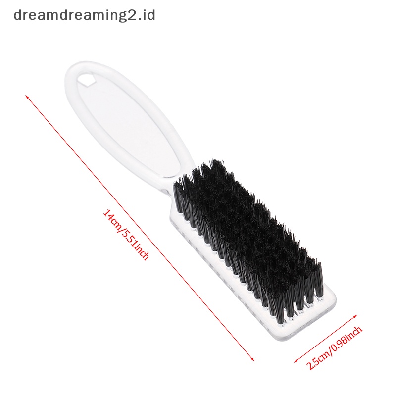 (drea) Sikat Pembersih Rambut Gagang Plastik Hairdressing Lembut Barber Neck Hair Comb Tools //