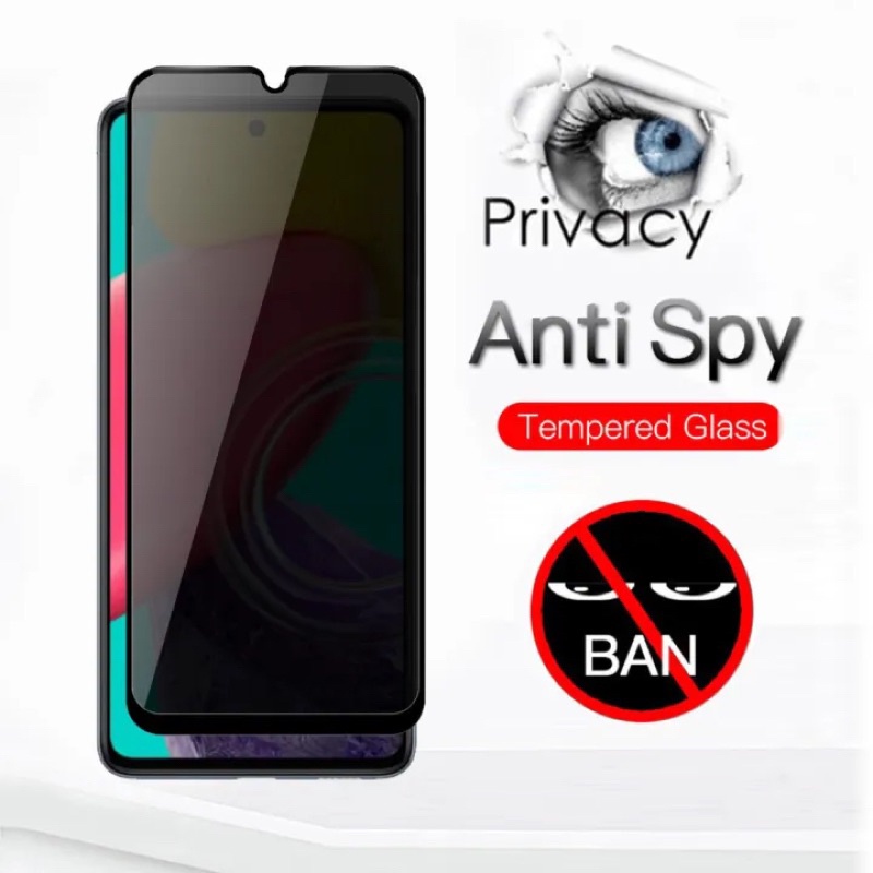 AntiSpy Tempered Glass Spy Samsung A24 A34 A54 Anti Gores Privacy Full Screen anti spy