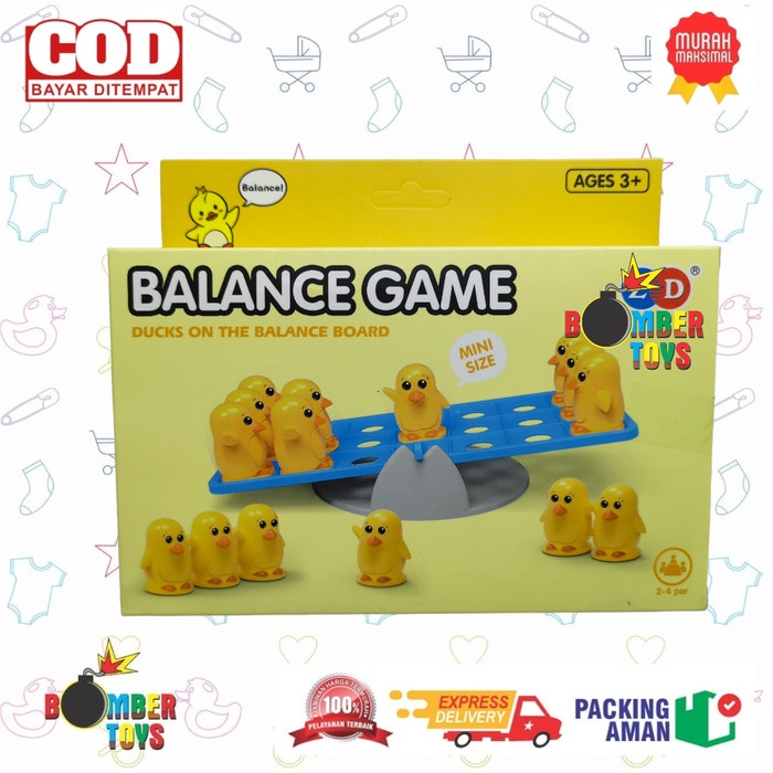 MAINAN ANAK BALANCE GAME KELUARGA FUN EDUKASI TIMBANGAN BERHITUNG MATEMATIKA PINGUIN BEBEK FROG