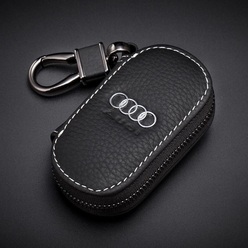 Untuk Honda for Toyota for Nissan for BMW for Audi for Lexus for Mercedes-Benz Key Pouch Leather Case for Smart/Kunci Mobil Tanpa Kunci