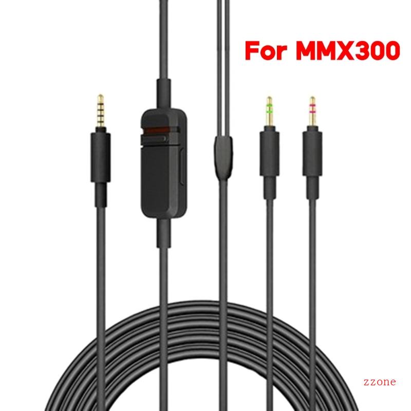 Zzz Stereo 3kabel 5mm Kabel Headset Gaming Untuk MMX300 Kabel Headphone Kontrol Volume Inline Cord Aksesoris