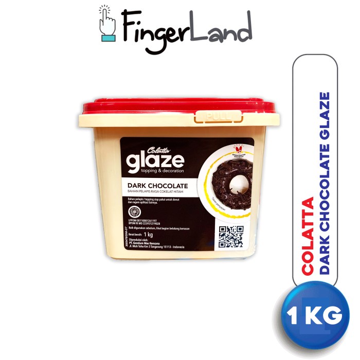 

[New Arrival] COLATTA Glaze Dark 1 KG Topping Rasa Cokelat Hitam