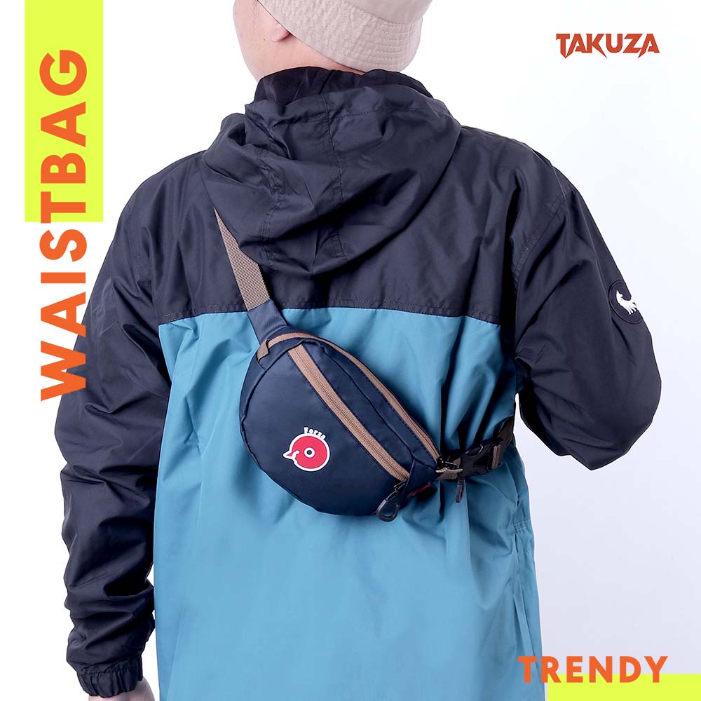 Tas Pinggang Pria Forza Waistbag Simple Bahan Waterproof