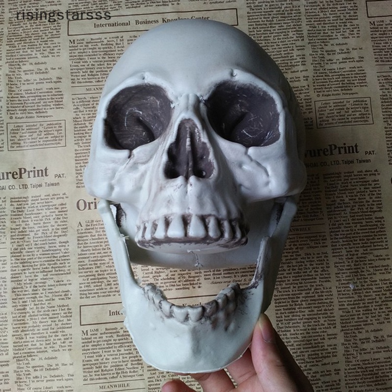 Rsid Span-new Halloween Artificial Skull Head Model Tengkorak Tulang Mengerikan Horror Tengkorak Ornamen Jelly