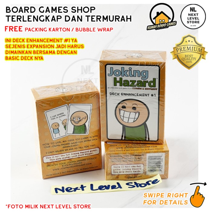 Joking Hazard : Deck Enhancement #1 Board Game Card Games Expansion