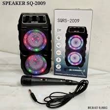 SQ 2009 speaker bluetooth + mic karaoke SQ 2009 speaker bluetooth MURAH