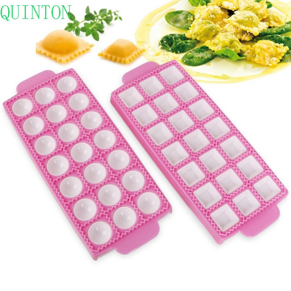 Quinton Ravioli Maker 1pcs Mini Wonton, Kualitas Dua Pembuatan Cepat Bulat/ Persegi Food Grade Pasta Attachment