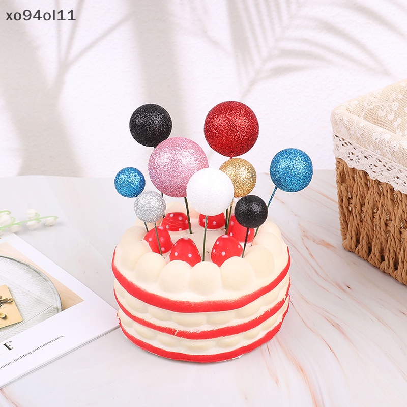 Xo 20Pcs Ukuran Campur Colorful Ball Cake Topper Hiasan Kue Pernikahan Pesta Ulang Tahun OL