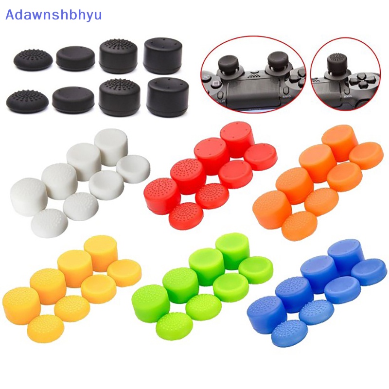 Adhyu 8Pcs Thumb Stick Grips Cover Topi Joy Bermain Game Non-slip Untuk PS4 PS5 ID