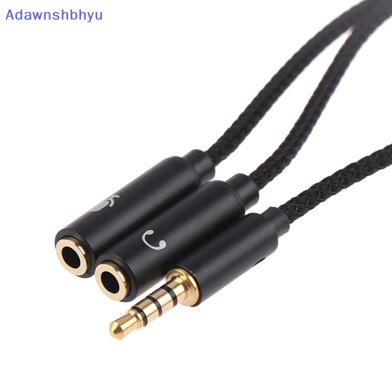 Adhyu Adaptor Earphone Splitter Headphone 3.5mm 1jack Male to 2female Mic Y Splitter ID