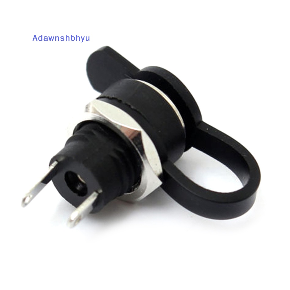 Adhyu New 2x Waterproof 5.5mmx2.5mm DC Power Supply Female Jack Socket Panel Mount Sambung ID