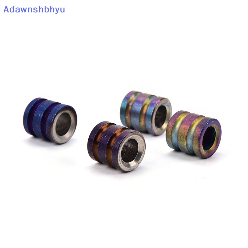 Adhyu Titanium Alloy Beads Paracord Beads Outdoor Parasut Cord Gadget ID