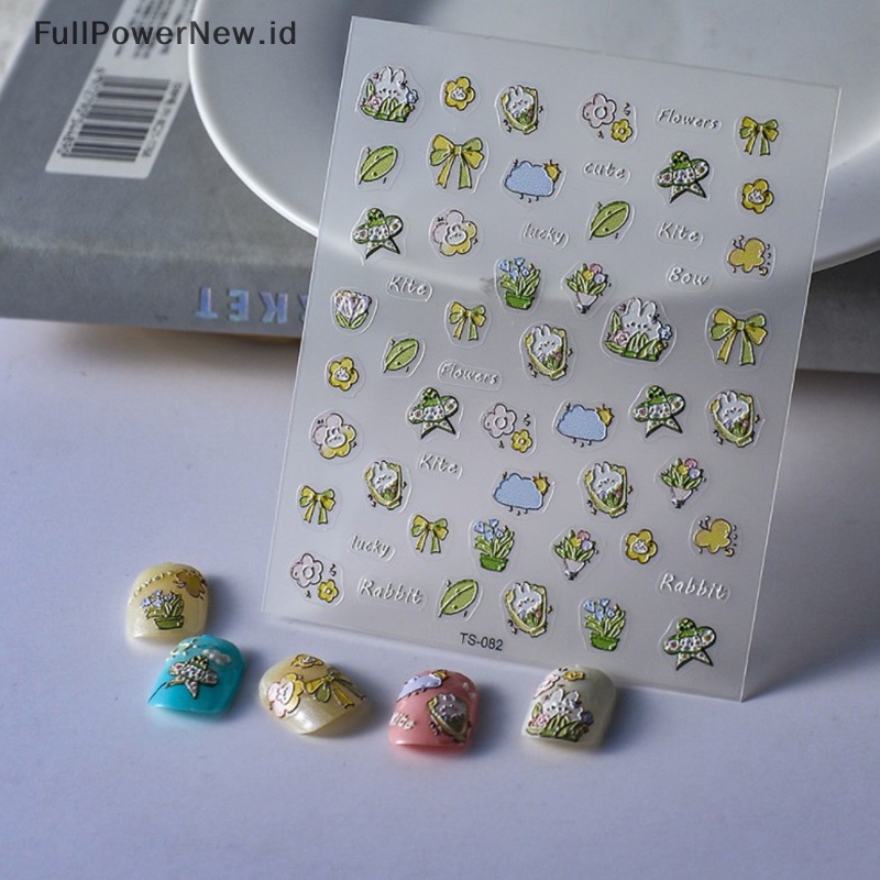 Power 1lembar Retro Nail Foils Transfer Stiker Decals Bohemia Bunga Etnik Nail Art ID