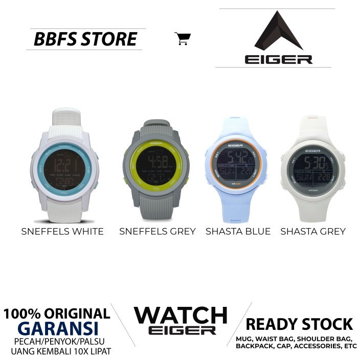 EIGER ORIGINAL SNEFFELS WATCH JAM TANGAN DIGITAL