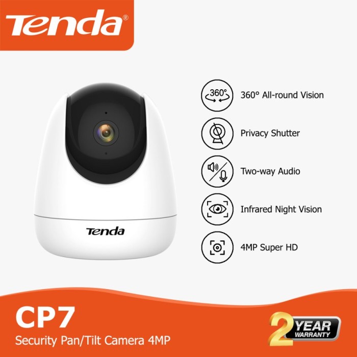 tenda CCTV Camera Tenda CP7 Security Pan/Tilt Camera 4MP 360