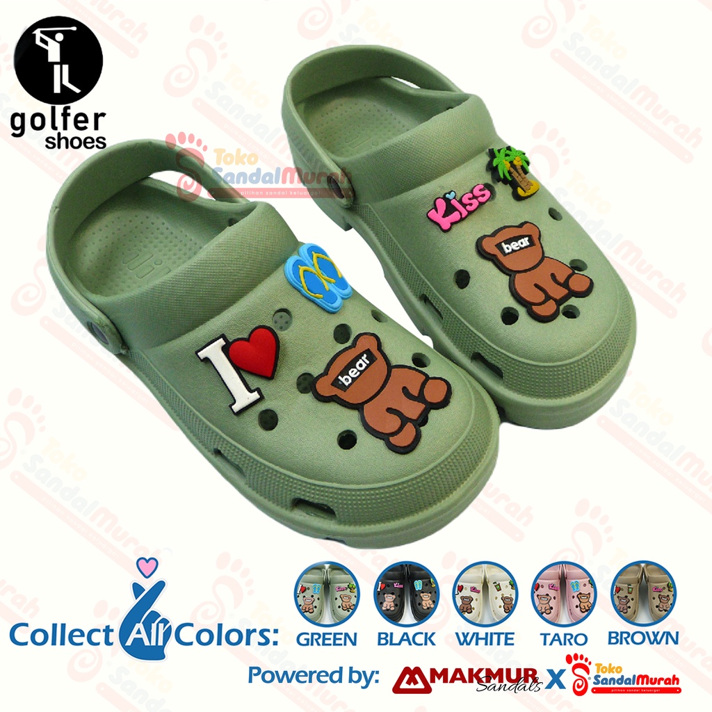 Toko Sendal Murah - Sandal Crocs Baim Perempuan Uk 36-40 / Sandal Perempuan Trendy / Sandal Perempuan Jelly Baim  / Sandal Korea Kualitas Terbaik / Sandal Baim Boneka Lucu / Sandal Baim Anti Licin [ Toko Sendal Murah Golfer 805 ]