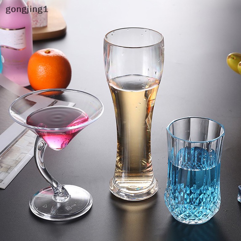 Ggg Gelas Cocktail Akrilik Rumah Pesta Pernikahan Bar Goblet Juice Wine Gelas Minum ID