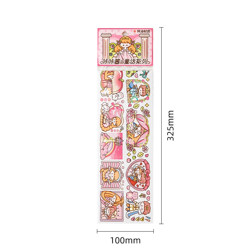 Stiker Washi Seri Gadis Kartun Jepang Anak Scrapbook Deco Stiker Berminyak