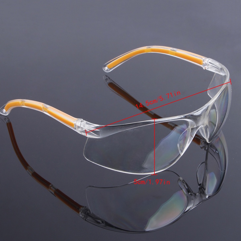 LESHP Kacamata Safety Goggles Work Laboratory Eyewar - LE979 - Transparent