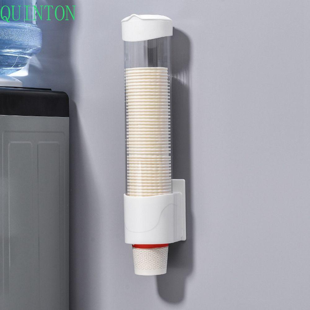 Quinton Cup Dispenser Untuk Water Dispenser Cone Atau Flat Bottom Cups Wall Mounted Plastic Automatic Cup Remover