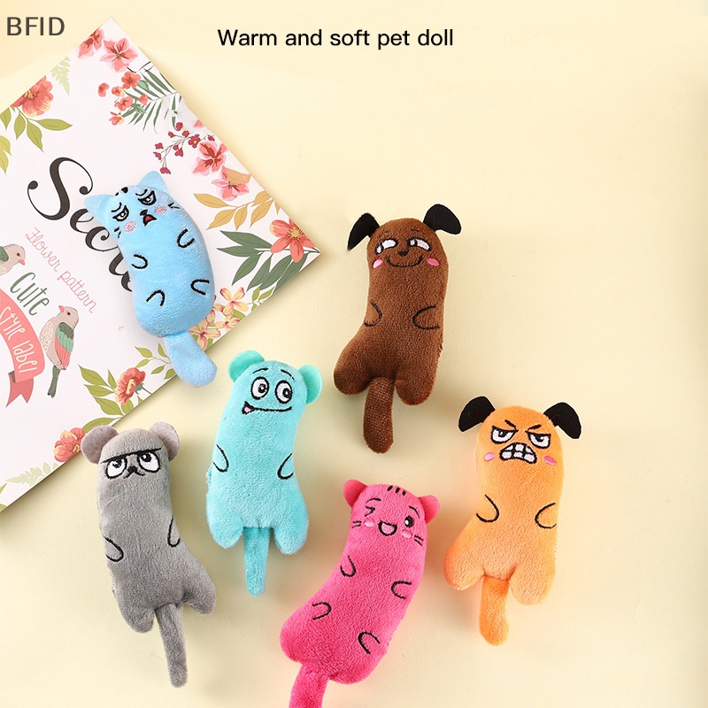 [BFID] Mainan Kucing Lucu Lucu Interaktif Plush Cat Toy Teeth Gerinda Catnip Rattle Paper Toys Kitten Mengunyah Mouse Toy Aksesoris Hewan Peliharaan [ID]