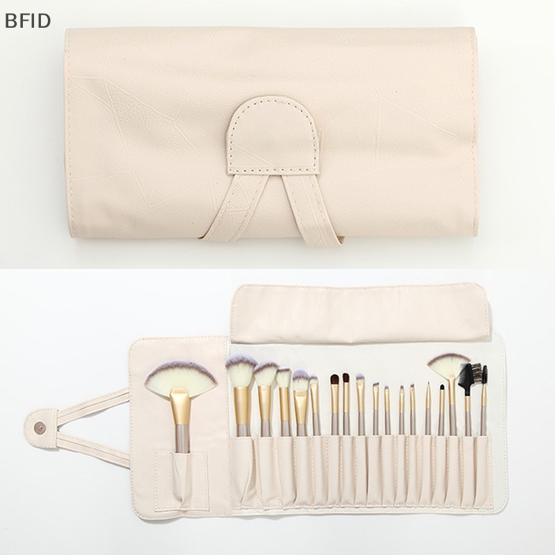 [BFID] 12/14 /18 Lubang Tas Kuas Makeup Fungsional Kosmetik Case Travel Organizer Make Up Brushes Pelindung Makeup Tools Rolling Pouch [ID]