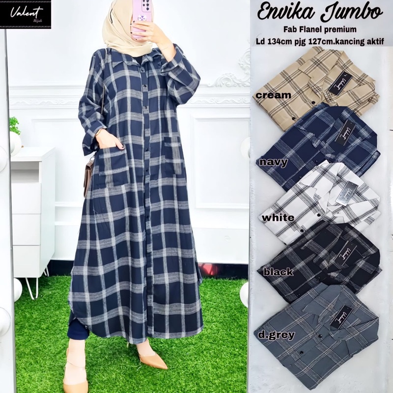 ENVIKA JUMBO • JUDIS MAXY ORI VALENT | (Ld Jumbo) Flanel Premium