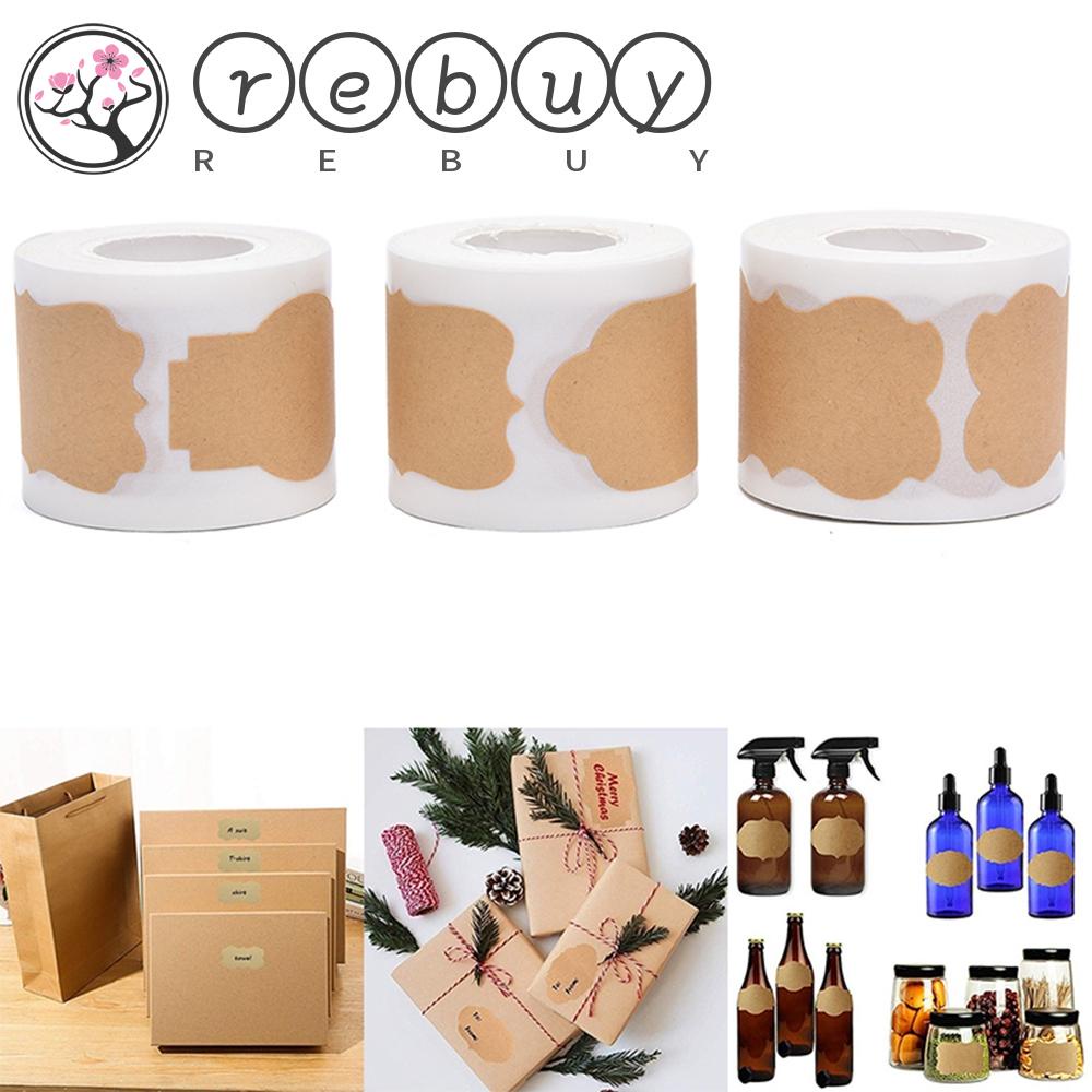 Rebuy Label Bumbu Self-adhesive Stiker Paket Botol Selai Dapur