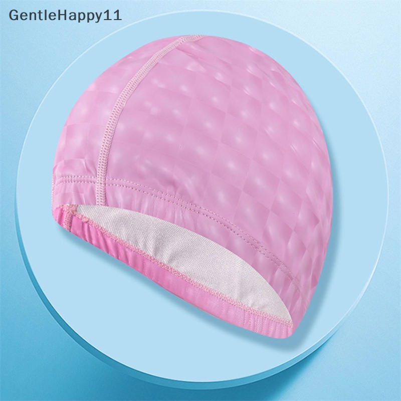 Gentlehappy Topi Renang Kain PU Coag Melindungi Telinga Rambut Panjang Dewasa Topi Renang Anti Air id