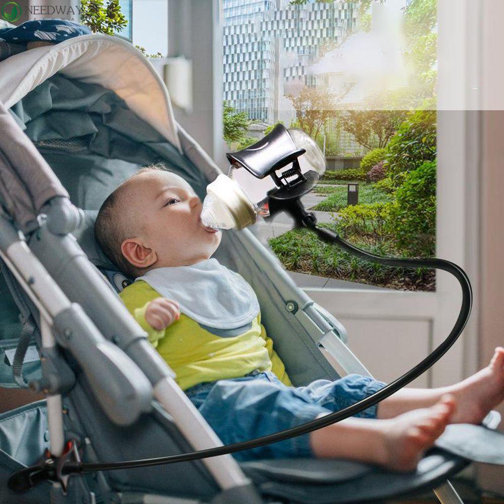 Needway Rak Botol Bayi Universal Rotatable Baby Bottle Holder Boks Tempat Botol Bayi Kursi Dorong Stroller Aksesoris Tempat Makan Bayi