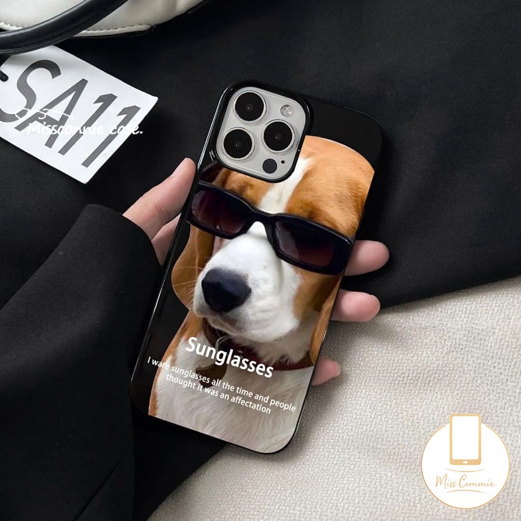 IPHONE Splash Ink Graffiti Fun Dachshund Dog Phone Case Kompatibel Untuk Iphone7 8 Plus11 14 13 12 Pro Max 7Plus XR X XS Max SE 2020anjing Keren Glossy Halus Shockproof Soft Cover