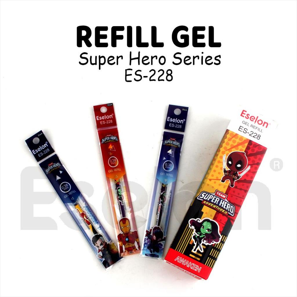 

20pcs Refill Pulpen Gel SUPER HERO ESELON 228 / 1pak Refil Pulpen Gel