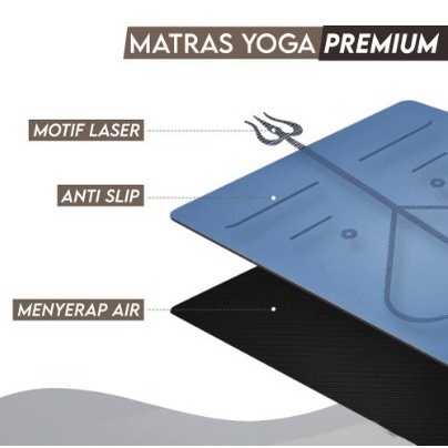 MATRAS YOGA PREMIUM !! MATRAS MATT RUBBER CANTIK HIGH QUALITY / MATRAS OLAHRAGA YOGA VIDICI