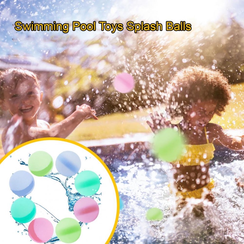 High Quality Reusable Colorful Stripe Silicone Water Ball/ Kolam Musim Panas Bermain Air Fight Mainan/ Outdoor Pantai Anak Fun Splash Balon Mainan