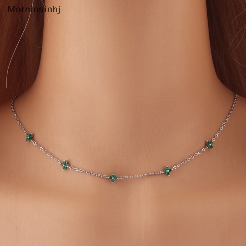 Mornin Desain Baru Kalung Bunga Biru Kecil Untuk Wanita Warna Emas Lucu Liontin Kalung Trendi Perhiasan Ulang Tahun Perempuan Bijoux Hadiah id