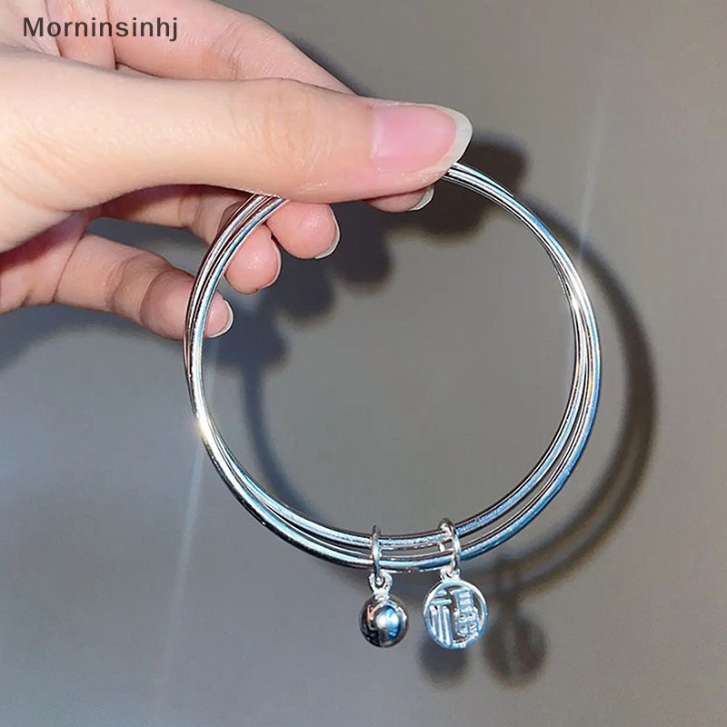 Mornin Fashion Fu Karakter Gelang Cincin Ganda Dengan Bell Ins Gaya Good Luck Gaya Korea Bangle Untuk Wanita Gadis Pesona Perhiasan Hadiah id