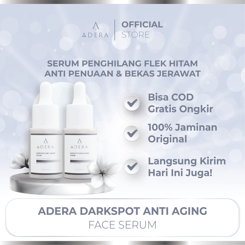 Adera DarkSpot Anti Aging Serum Beli 1 Gratis 1 With Niacinamide Original 100% BPOM