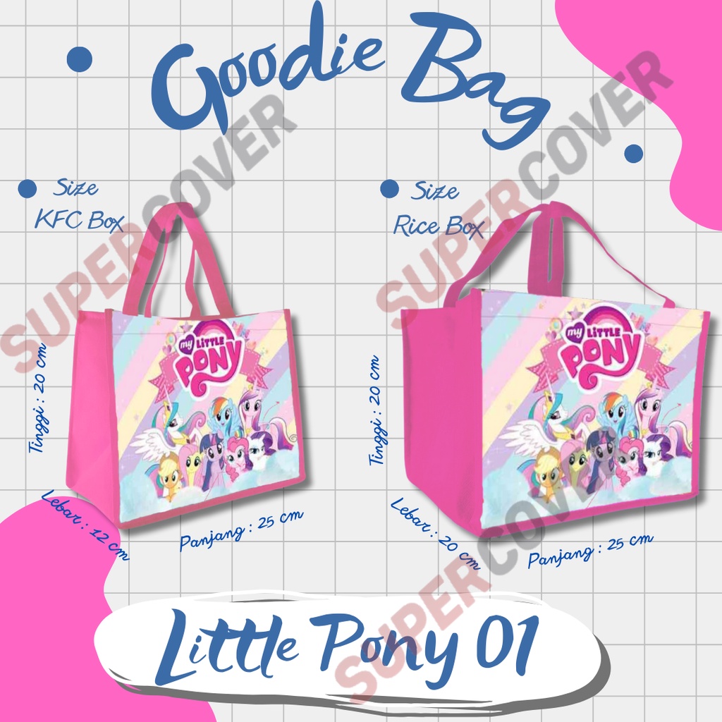 Goodie Bag Gambar   Little Pony Warna Pink