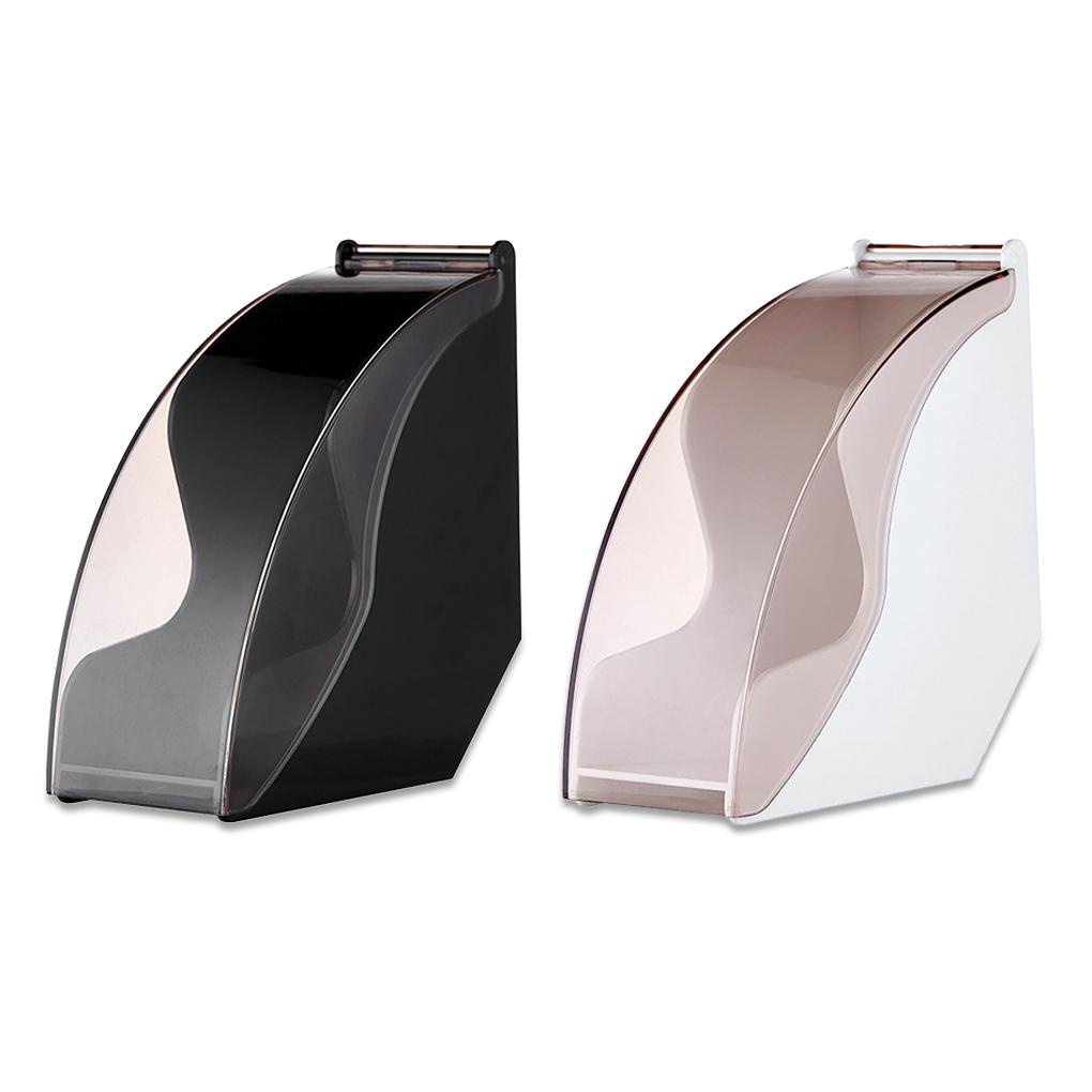 Tempat Saringan Kopi Bentuk Kerucut Hand Drip Paper Storage Box Rotatable Acrylic Reusable Container Cafe Meja Laci