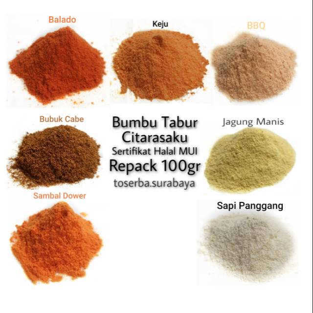 

BUMBU TABUR INSTAN Aneka Rasa 100gr BEST PRICE & BEST SELLER