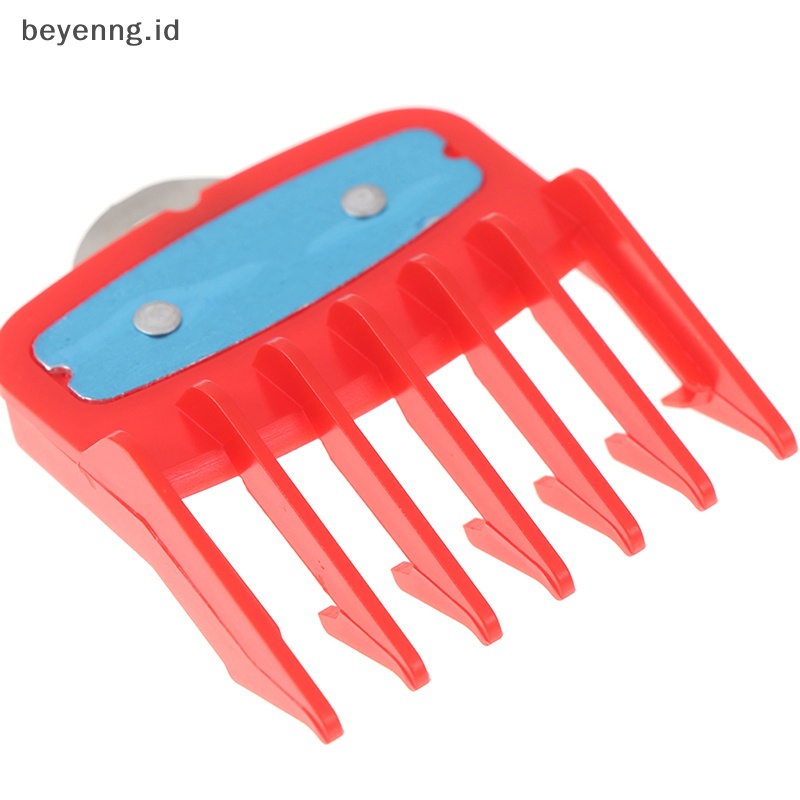 Beyen 1.5 +4.5mm Size Guide Comb Set Sisir Tempel Merah Dengan Holder Metal Clipper ID