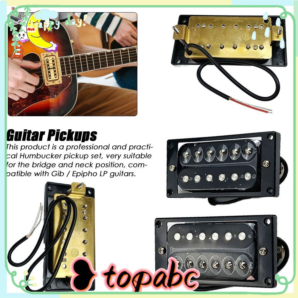 TOP Pickup Humbucker Dengan Rangka Pasang Double Coil Pickup 50/52mm Pickup Gitar