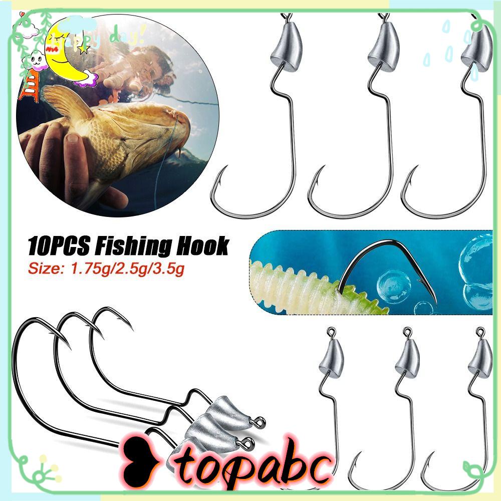 TOP 10pcs 1.75g /2.5g /3.5g Memancing Kait Putaran Panas Cincin Payet Lembut Umpan 1.75g /2.5g /3.5g Jigging Umpan