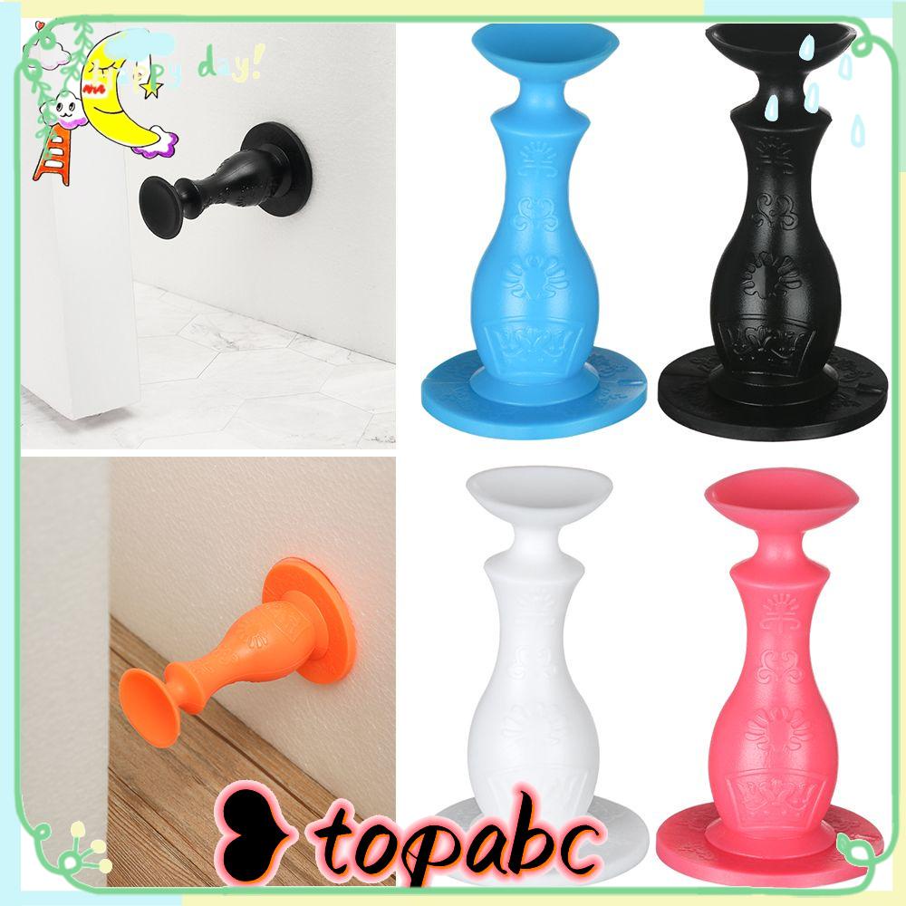 TOP Door Stopper Hidden Strong Suction Silicone Penahan Pintu Anti Benturan