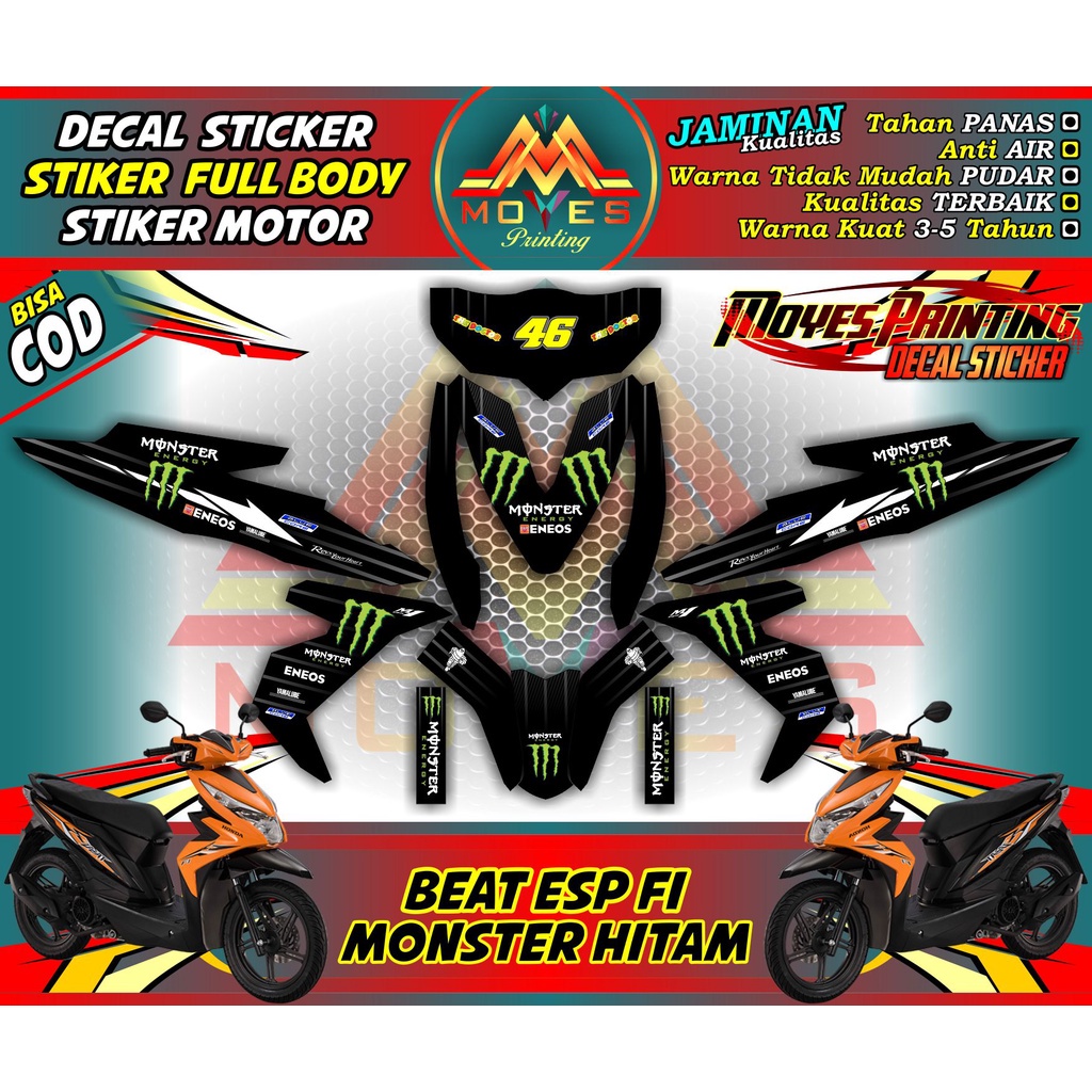 decal beat fi 2016 decal motor beat fi facelift decal honda beat fi 2017 2018 2019